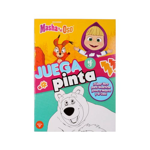 Libro Masha Y El Oso-juega Y Pinta Vertice