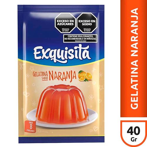 Gelatina Exquisita Naranja Fort X40g