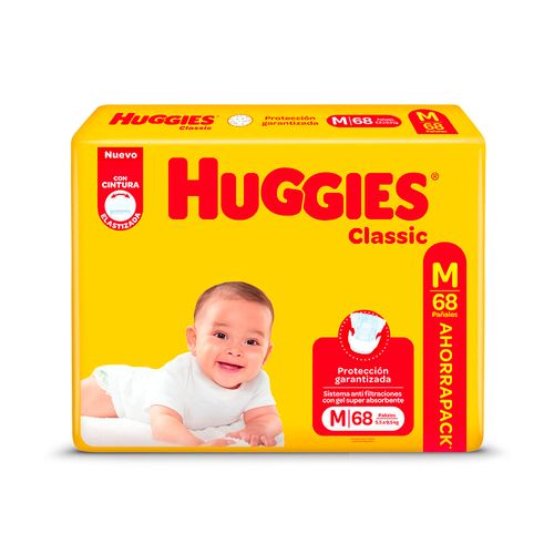 Pañales Huggies Triple Protección Mediano  68 X 1 U