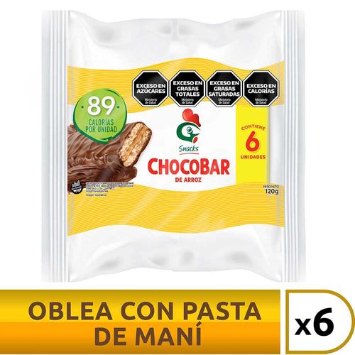 Snacks Chocobar X 6 U Gallo