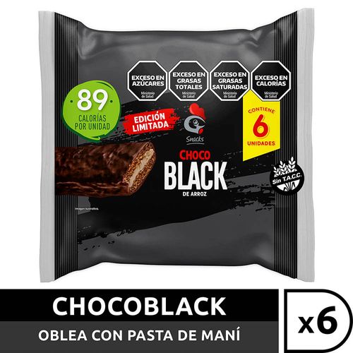 Oblea De Arroz Gallo Snack Black X 20 Gr