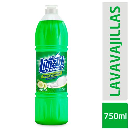 Detergente Lavavajilla Limzul Desengrasante Pepino 750 Ml