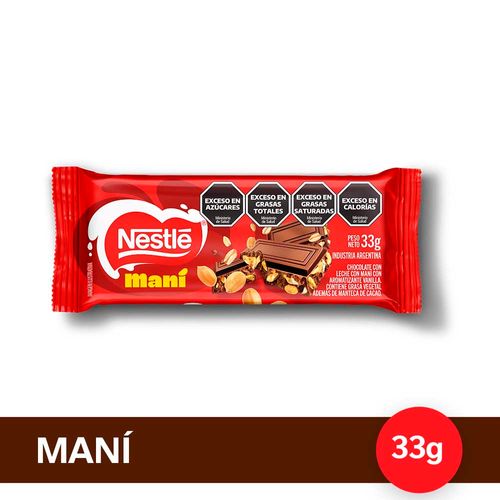 Chocolate Con Maní Nestlé 33 Gr