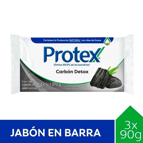 Jabon Protex Carbon Detox 3x90g