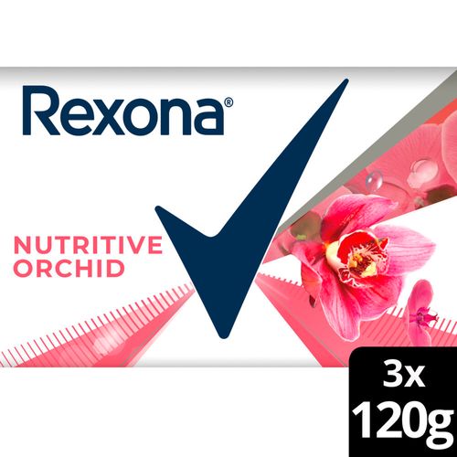 Jabon De Tocador Rexona Nutrit Orchid 3x120 Gr