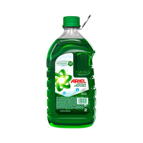 Jabón Líquido Ariel Limpieza Profunda Botella 3000 Ml