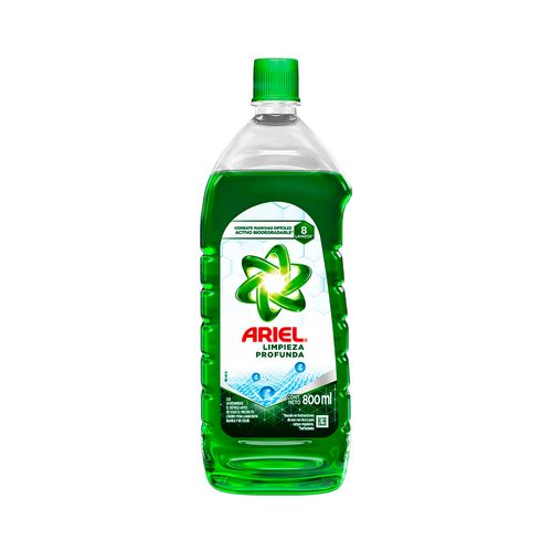 Jabón Líquido Ariel Limpieza Profunda Botella 800 Ml