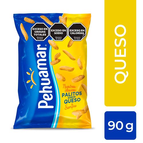 Palitos Sabor A Queso Pehuamar X 90 Gr