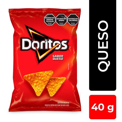 Nachos Sabor A Queso Doritos X 40 Gr