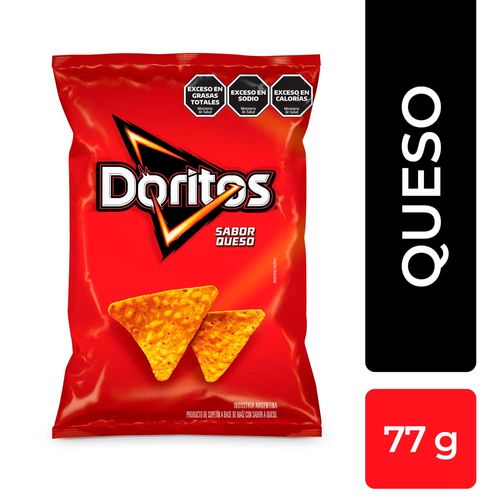 Nachos Sabor A Queso Doritos X 77 Gr