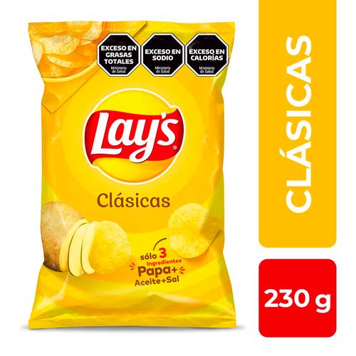 Papas Fritas Lays Clásicas X 230 Gr