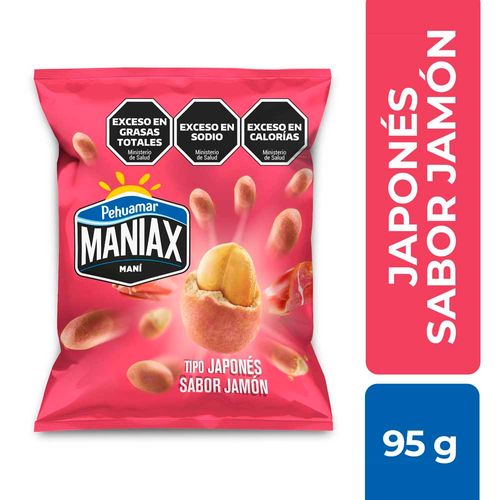 Maní Japonés De Jamón Maniax X 95 Gr