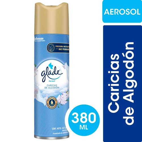 Aromatizante Glade Caricias De Algodón En Aerosol 380 Ml