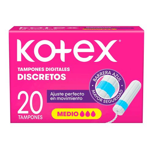 Tampones Kotex  Medium 20