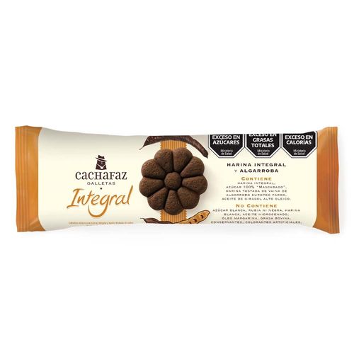 Galletitas Integral Y Algarroba 250 Gr Cachafaz