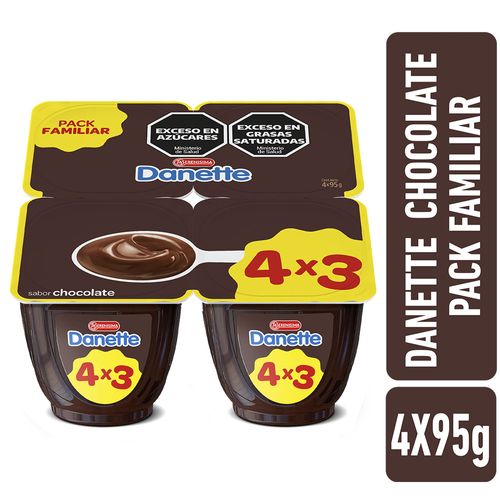 Postre Danette De Chocolate Pack X 4 U