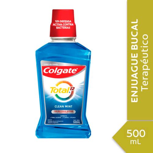 Enjuague Bucal Colgate Total 12 Clean Mint 500 Ml