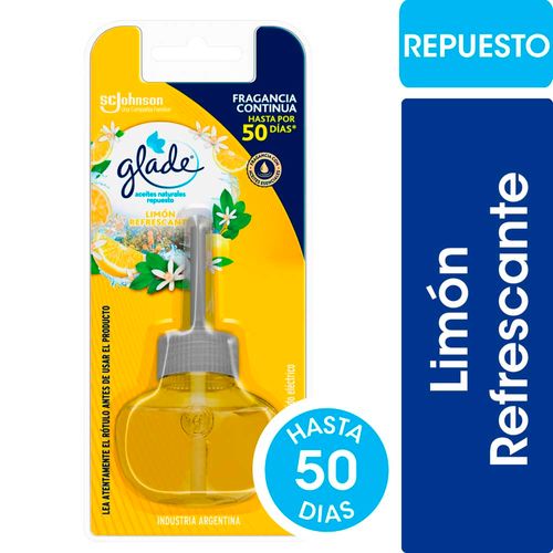 Aceite Aromatizante Limón Repuesto 21 Ml Glade