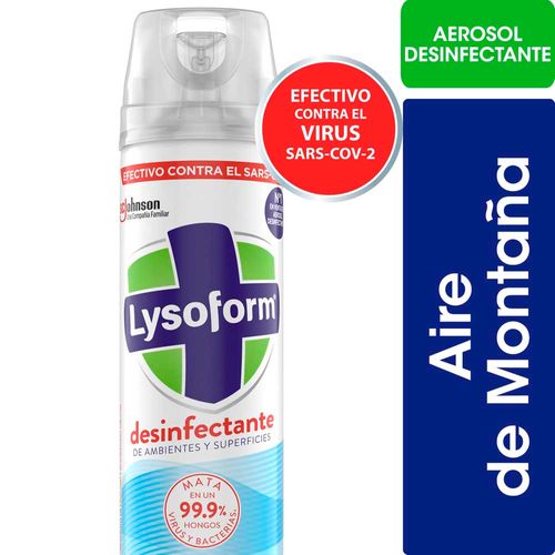 Desinfectante Ambientes Lysoform Aire De Montaña 380ml