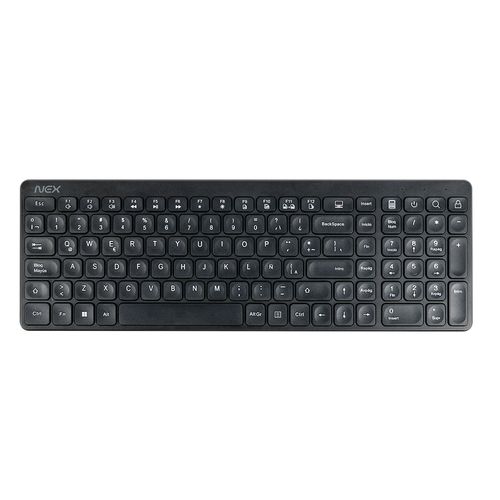 Teclado Inalambrico Negro Nex