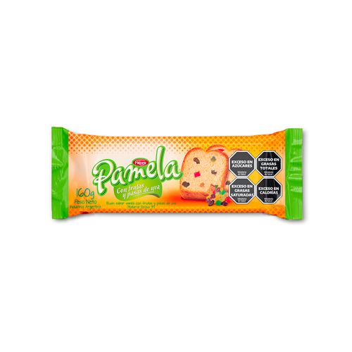 Budin Pamela Vainilla Con Frutas 160 Gr