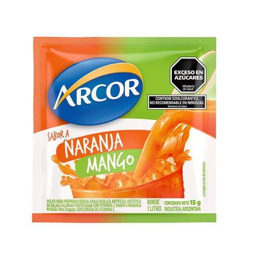 Jugo En Polvo Arcor Naranja Manzana X 15 Gr