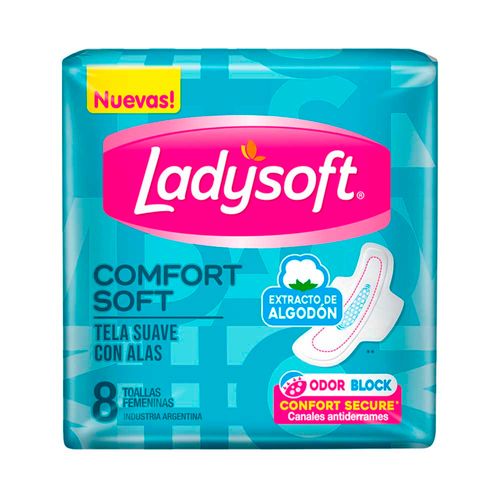 Toallas Femeninas Ladysoft Comfort Soft - 8 U