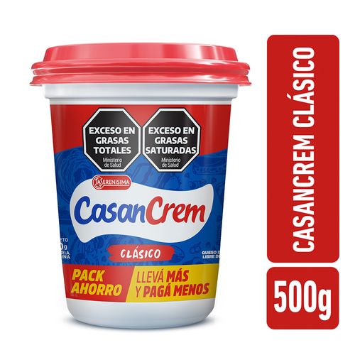 Queso Crema Clásico 500 Gr Casancrem