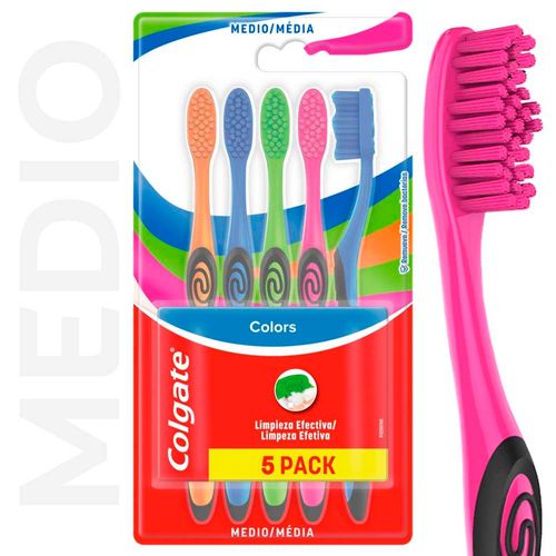 Cepillo De Dientes Colgate Colors Collection 5 x 1 U