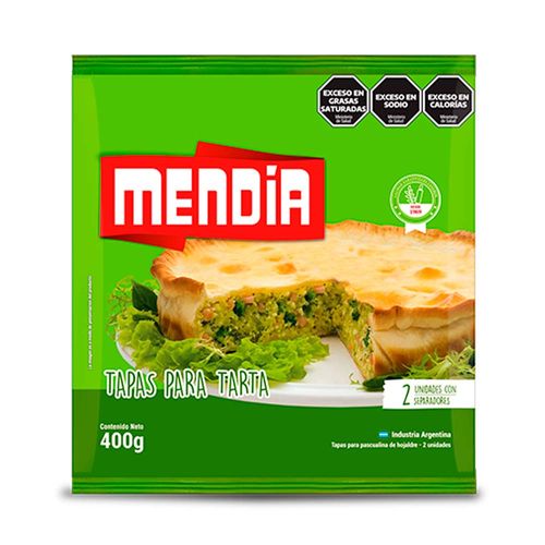 Tapas Para Pascualina Mendia Light 400 Gr