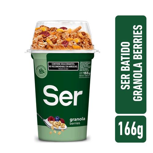 Yogur Ser Cereales Granola Y Berries 155g