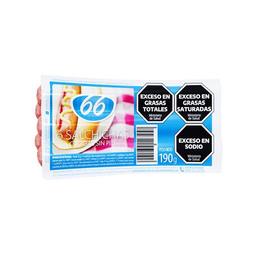Salchichas 66 X 6 190 Grs