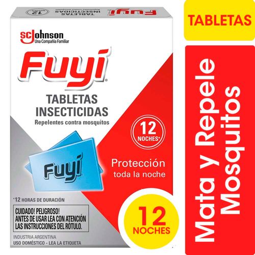Tabletas Insecticida Contra Mosquitos Repuesto 12 U Fuyi
