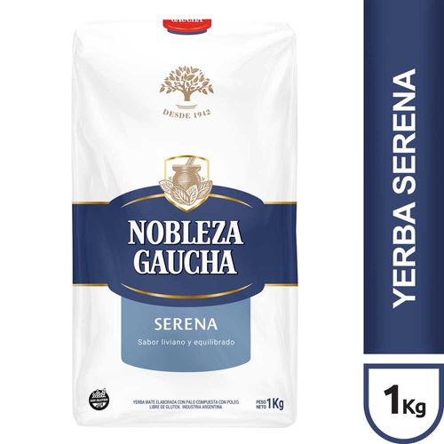 Yerba Mate Suave Sin Tacc Nobleza Gaucha 1 Kg