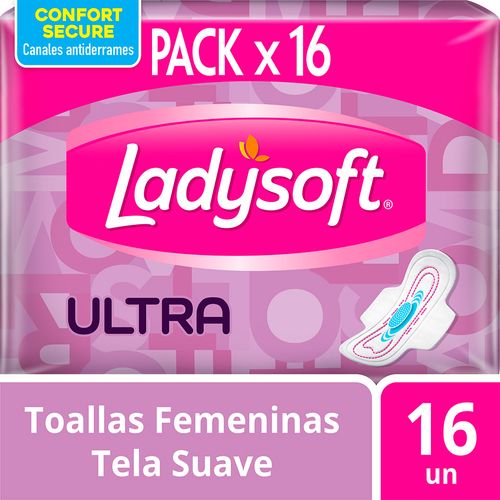 Toallas Femeninas Ultra Suave 16 Un Ladysoft