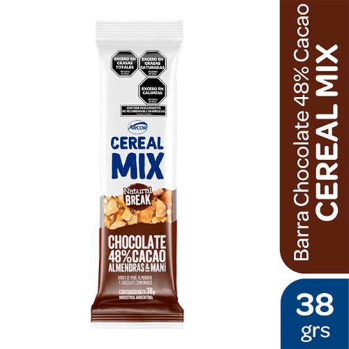 Barra Cereal Mix Natural Break Chocolate Y Alm