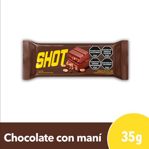 Chocolate Shot Con Maní 35 Gr