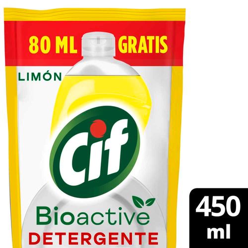 Detergente Cif Bio Active Limon Promo Dp 450ml