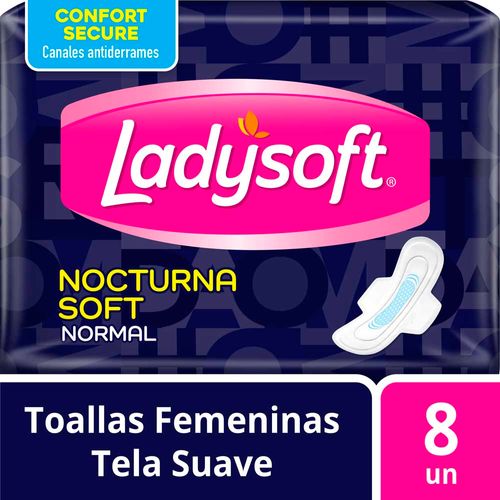 Toallas Femeninas Ladysoft Nocturna Soft - 8 U