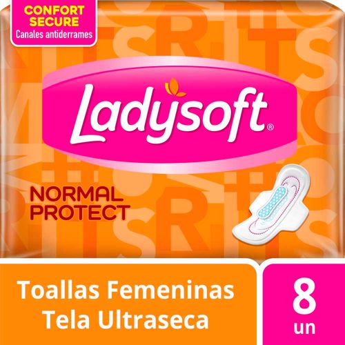 Toallas Femeninas Normal Protect 8 Un Ladysoft