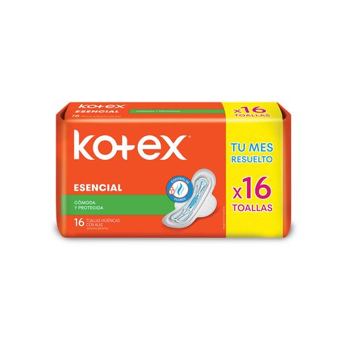 Toallita Femenina Esencial X 16 U Kotex