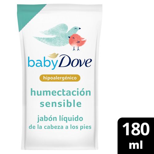 Jabón Líquido Baby  Humectación Sensible Repuesto 180 Ml Dove