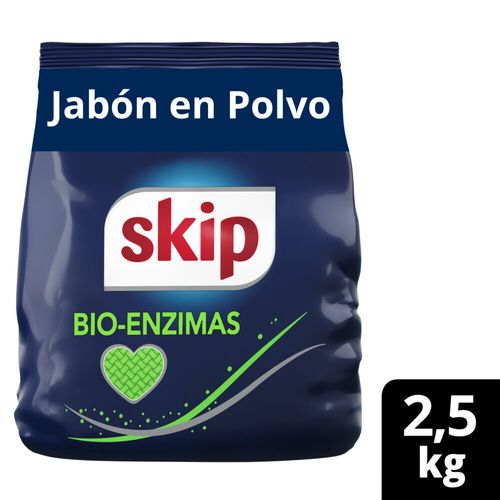 Jabón en polvo Bio-Enzimas Baja espuma 2.5 Kg Skip