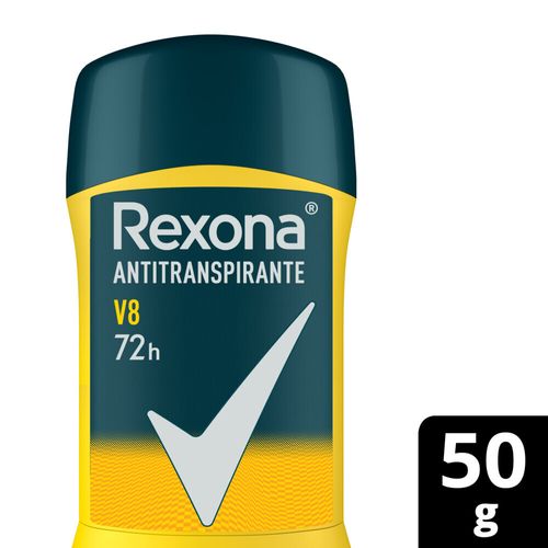 Antitranspirante Desodorante Rexona V8 En Barra 50 Gr