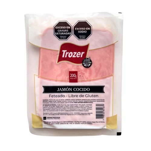 Jamon Cocido Feteado Trozer X 200 Gr