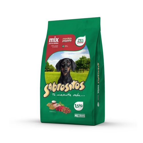 Alimento Para Perros Mordida Pequeña 1,5Kg Sabrositos