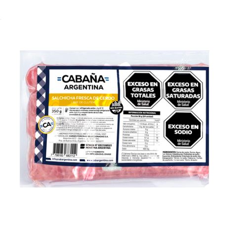 Salchicha Parrillera Al Vacio -5u - 350grs- Cabaña Argentina