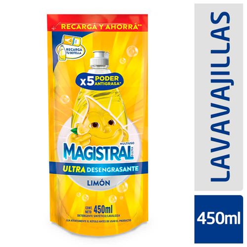 Detergente Ultra Limón Doy Pack X 450 Ml Magistral