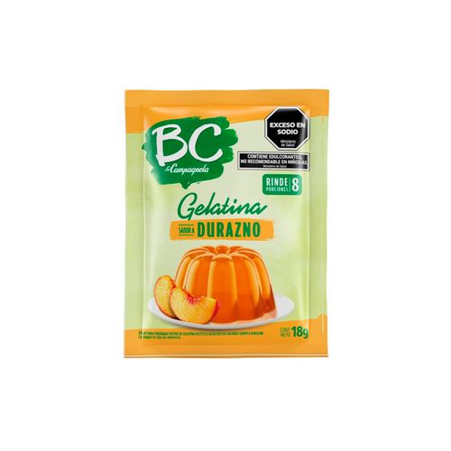 Gelatina Bc Durazno Light X18g