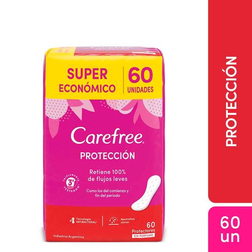 Protectores Diarios Protección X 60 Un Carefree